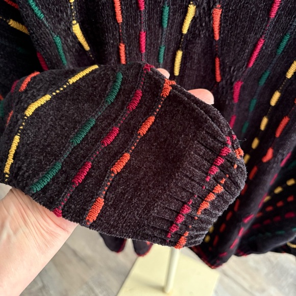 Vintage 90s Tundra for Bachrach Multicolor 3D Sweater Coogi Style Y2k Large - Picture 3 of 5